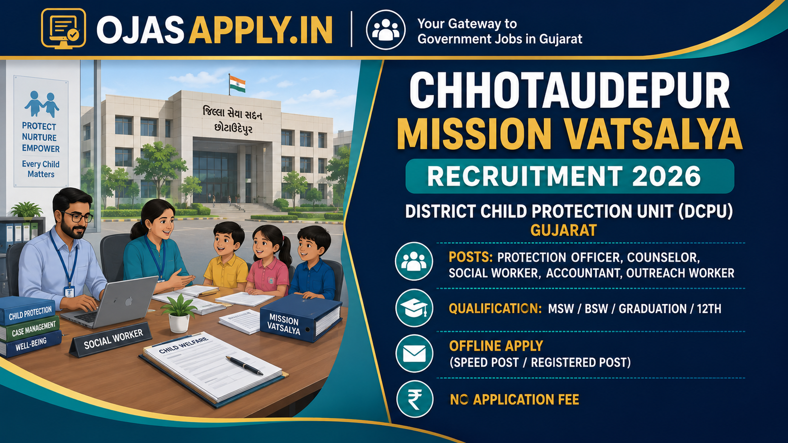 Chhotaudepur Mission Vatsalya Recruitment 2026 Notification Image