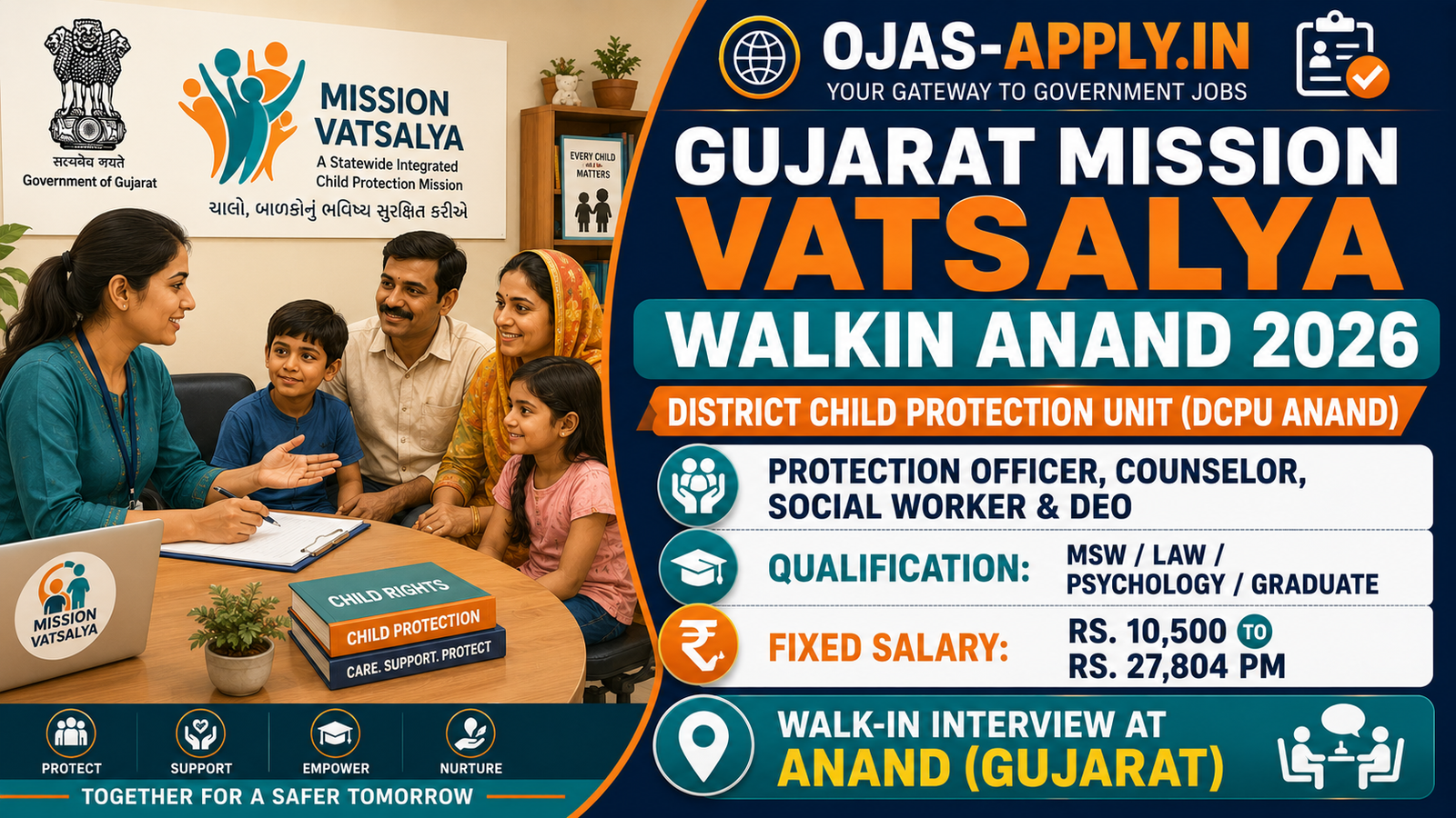 Gujarat Mission Vatsalya Walkin Anand 2026 Banner