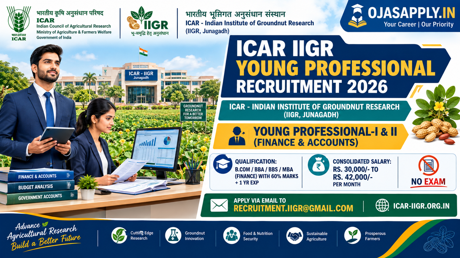 ICAR IIGR Young Professional Recruitment 2026 Notification Banner