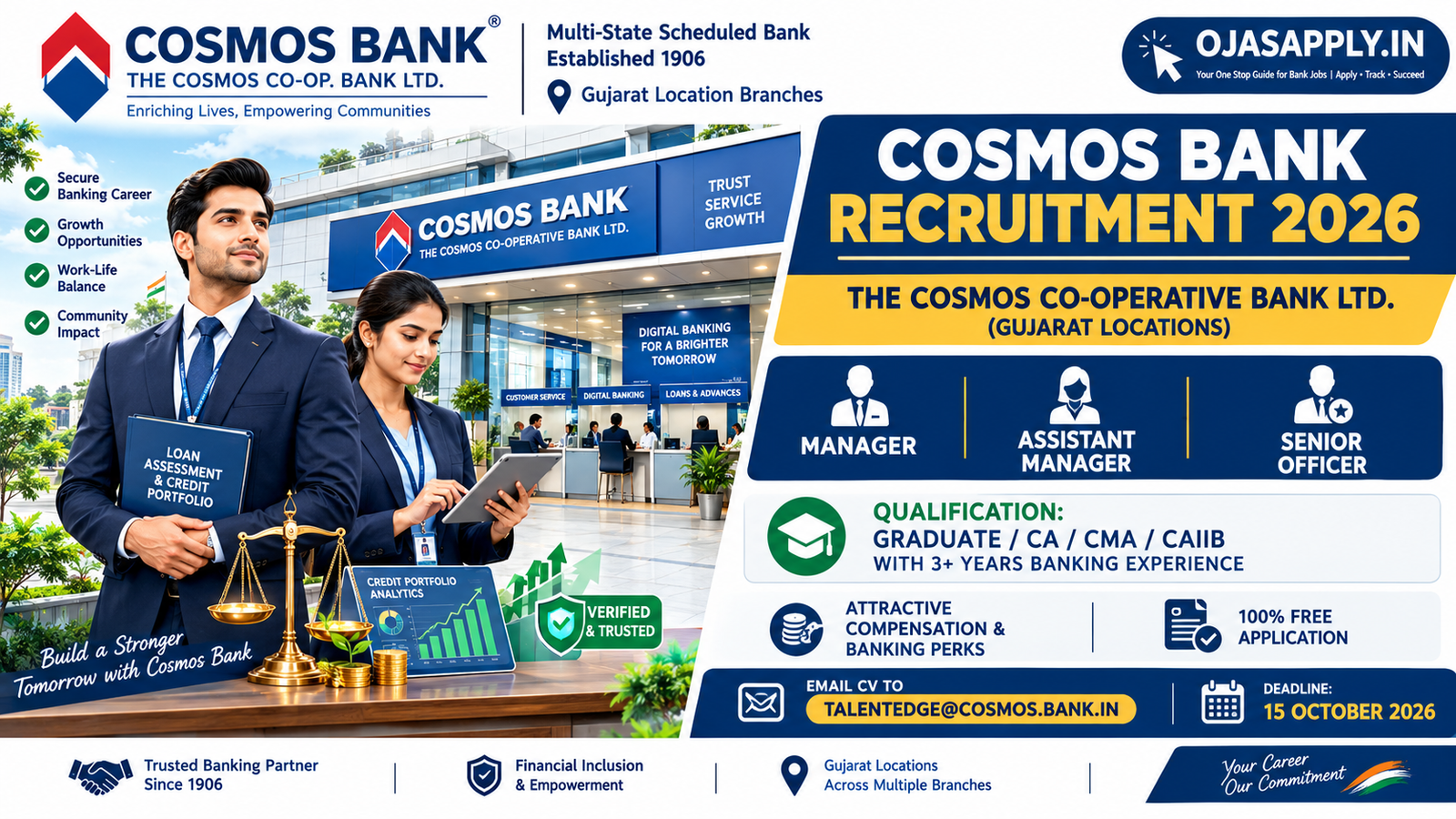 About Cosmos Cosmos Bank Recruitment 2026: Apply Online for Manager, Assistant ...