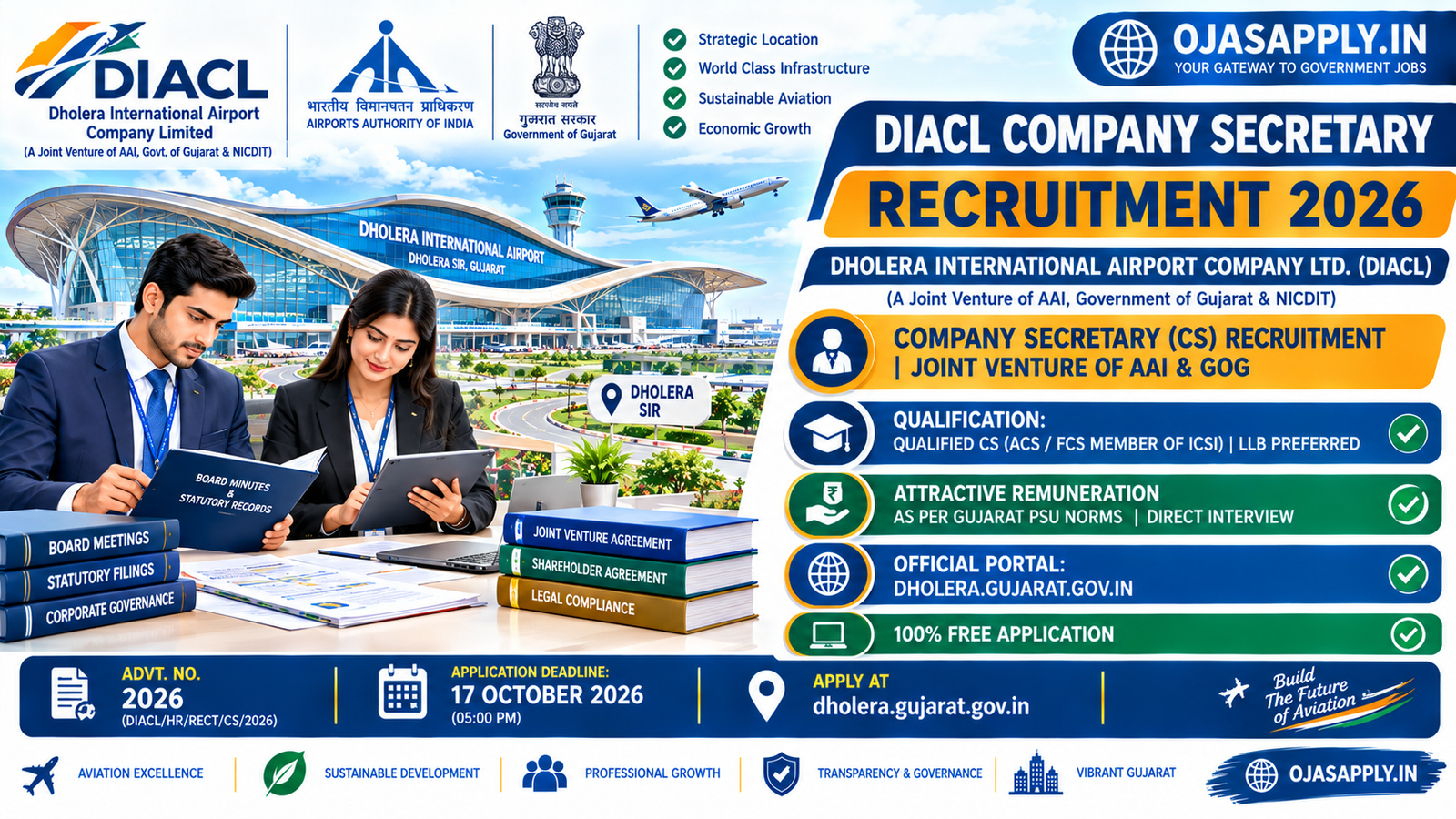 DIACL Company Secretary Recruitment 2026 Notification Banner
